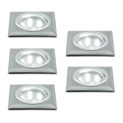 SET 5x LED Floor light 5xLED/0,5W/230/12V