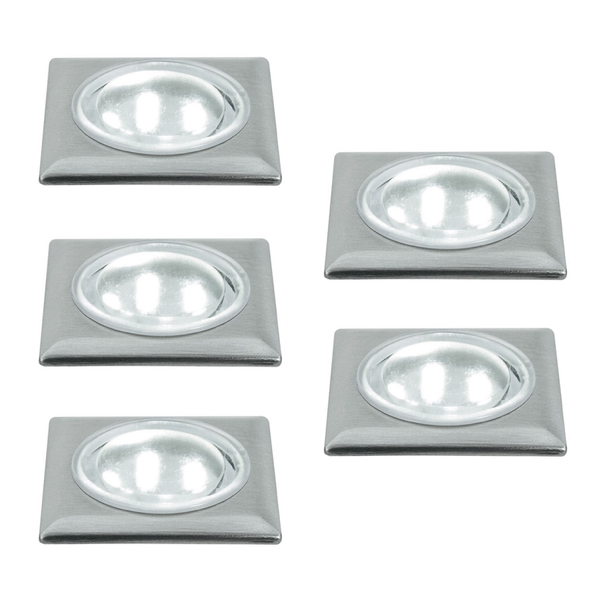 SET 5x LED Floor light 5xLED/0,5W/230/12V