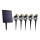 SET 5x LED Outdoor lamp with a solar panel LED/4000 mAh IP44