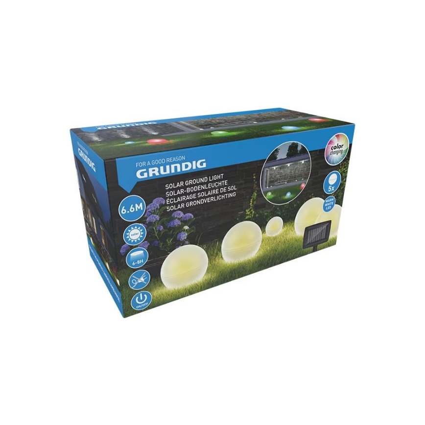 SET 5x LED Solar light LED/3,2V multicolor