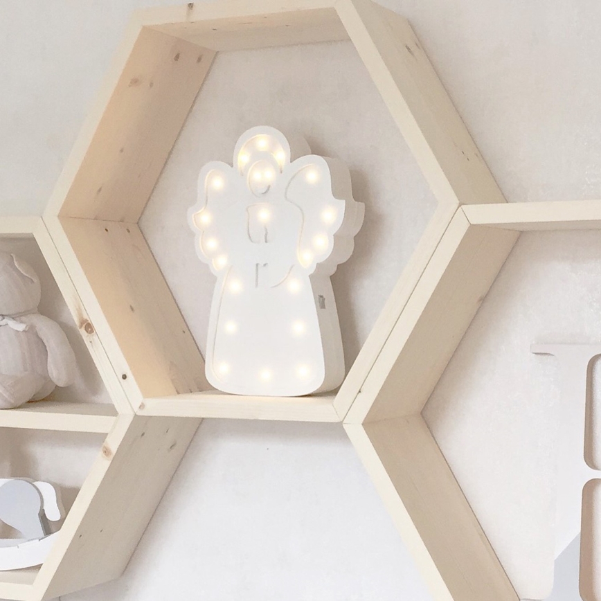 SET 5x Wall shelf RAF 36x31 cm spruce