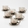 Set 6x glass cup with a saucer smoky bouquet no. 3