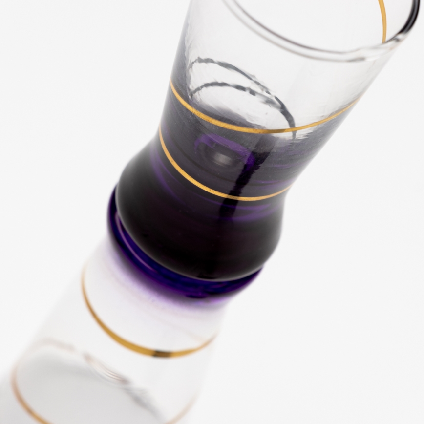 Set 6x glass for shots 25 mm clear green