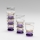 Set 6x glass for shots clear purple