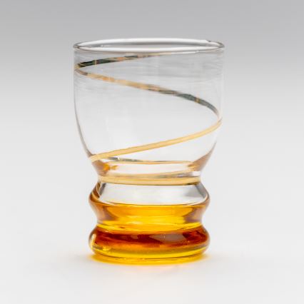 Set 6x glass for shots clear yellow