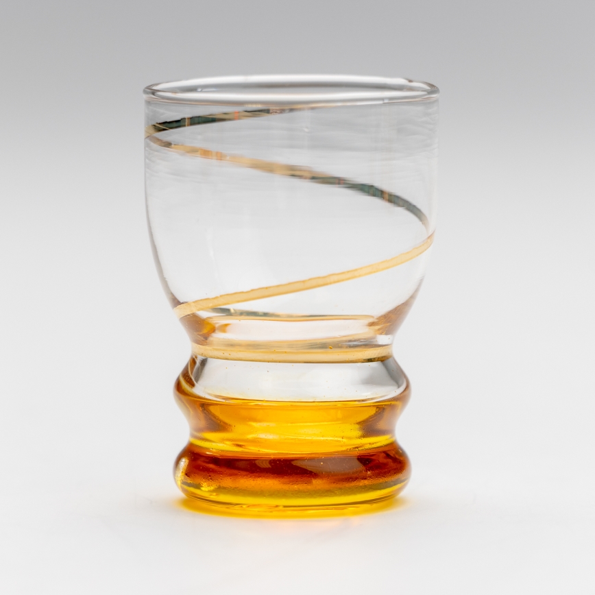 Set 6x glass for shots clear yellow
