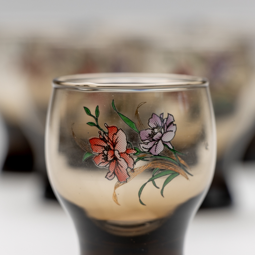 Set 6x glass for shots smoky bouquet no.3