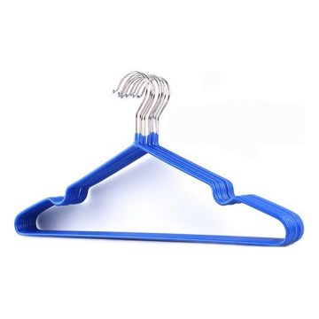 SET 6x Hanger 19,5x41 cm metal/blue