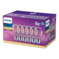 SET 6x LED Bulb VINTAGE Philips E27/4W/230V 2700K
