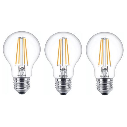 SET 6x LED Bulb VINTAGE Philips E27/7W/230V 2700K
