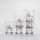 Set 6x liqueur glass clear - flower pattern no. 3