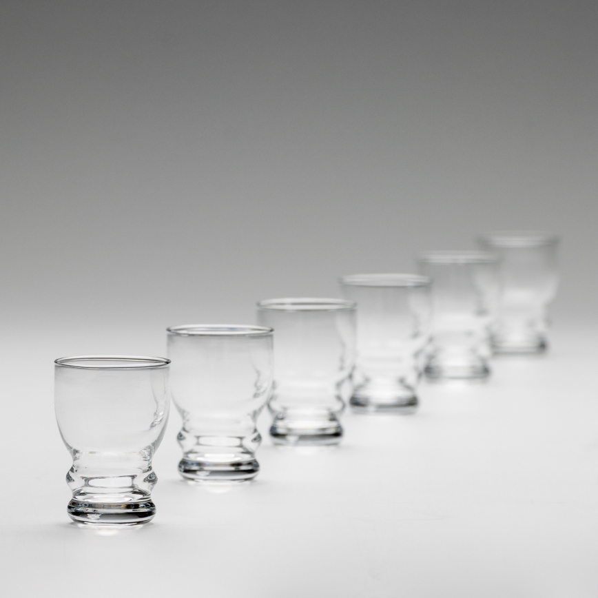 Set 6x liqueur glass clear