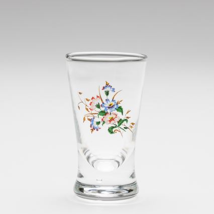Set 6x liqueur glass with a bouquet motif no. 3