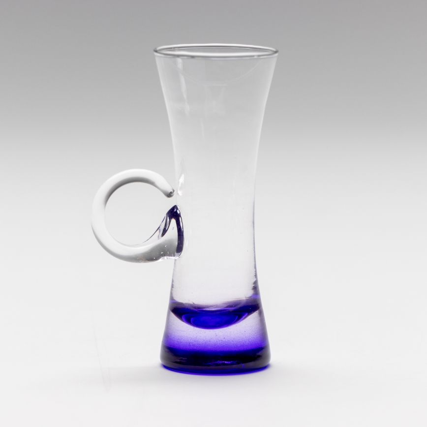 Set 6x liqueur glass with a handle purple