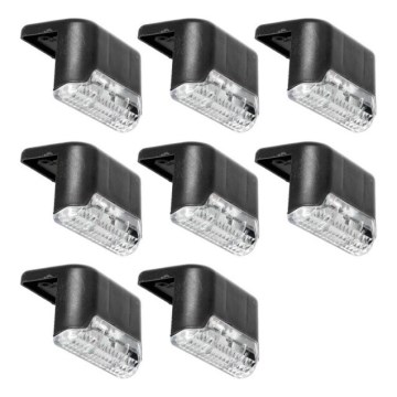 SET 8x LED Solar staircase lighting LED/0,06W/1,2V 3000K IP44 600 mAh
