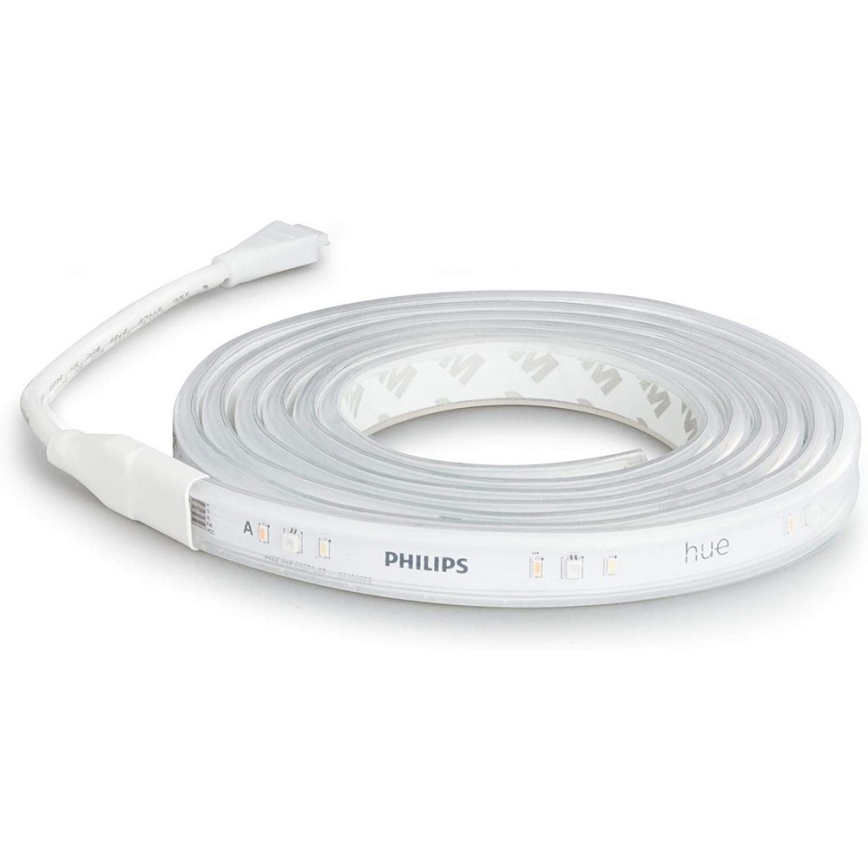 SET - LED RGBW Dimmable strip Philips Hue WHITE AND COLOR AMBIANCE 2m LED/20W/230V + strip 1m LED/11W/12V