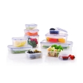 Set of 11 food storage containers LOCK