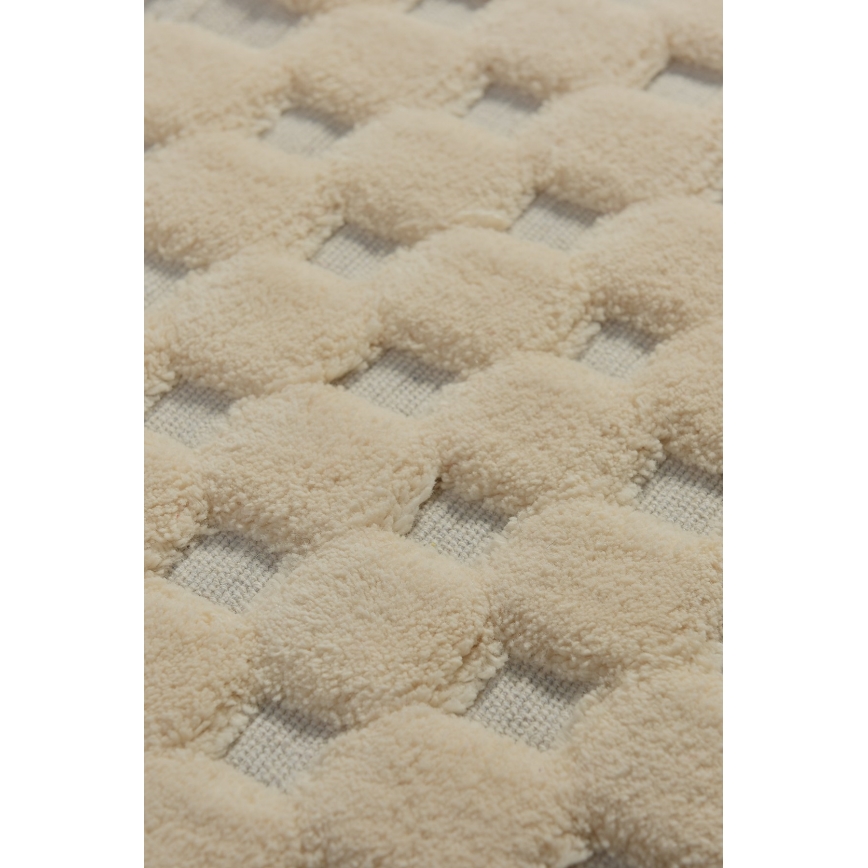 Set of 2 BAMBI Bath Mats 60/100 cm beige
