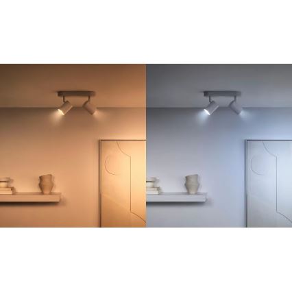 Set of 2 dimmable LED bulbs with motion sensor PAR16 GU10/4,7W/230V 2700-6500K CRI 90 Wi-Fi - WiZ