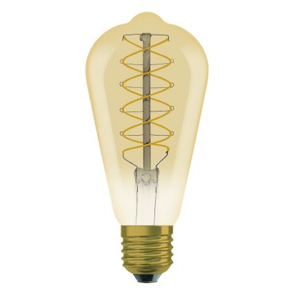 Set of 2 Dimmable LED Vintage Filament Bulbs, E27, 4.8W, 230V, 2200K - Osram