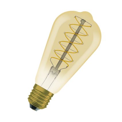 Set of 2 Dimmable LED Vintage Filament Bulbs, E27, 4.8W, 230V, 2200K - Osram