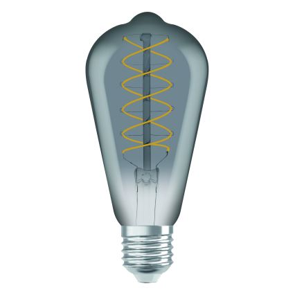 Set of 2 Dimmable LED Vintage Filament Bulbs E27, 7.8W, 230V, 1800K - Osram