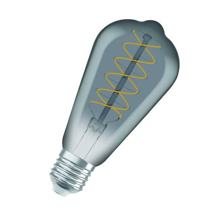Set of 2 Dimmable LED Vintage Filament Bulbs E27, 7.8W, 230V, 1800K - Osram
