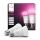 Set of 2 dimmable Philips Hue White and Color Ambiance LED bulbs E27/6W/230V 1000-20000K