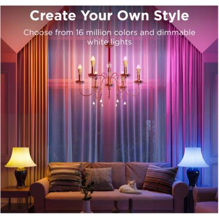 Set of 2 LED RGBWW Dimmable Bulbs MATTER E14/5W/230V 2700-6500K Wi-Fi - Govee