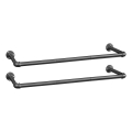Set of 2 LINEA wall-mounted hanger hooks, black