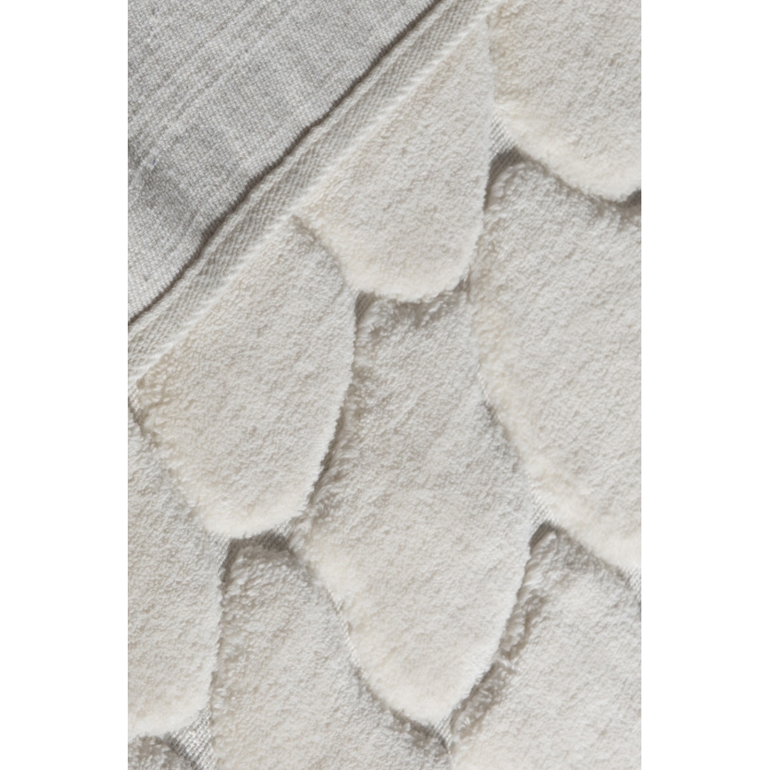 Set of 2 LINO bath mats 60/100 cm, cream
