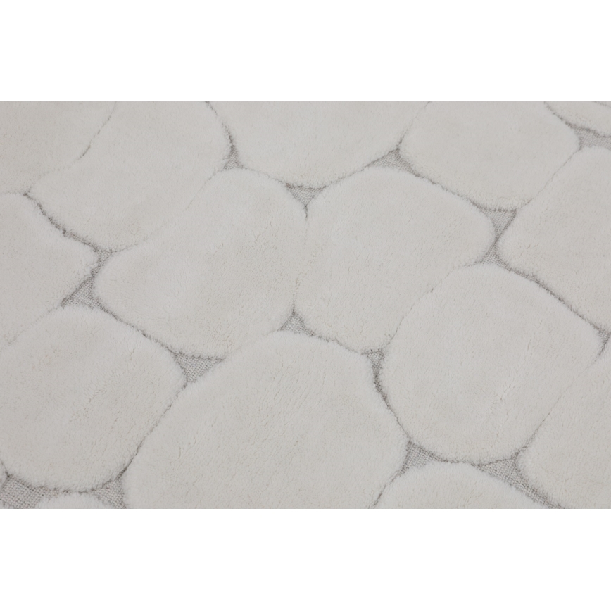 Set of 2 LINO bath mats 60/100 cm, cream