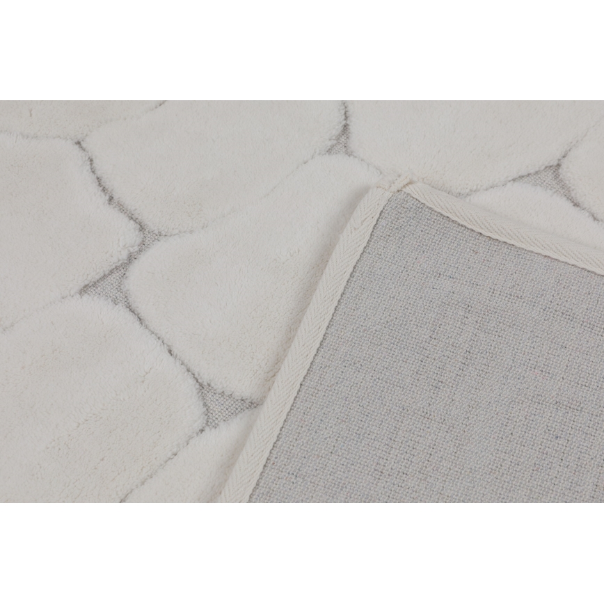 Set of 2 LINO bath mats 60/100 cm, cream