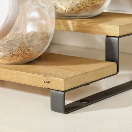 Set of 2 MARGE spice jar holders black/brown