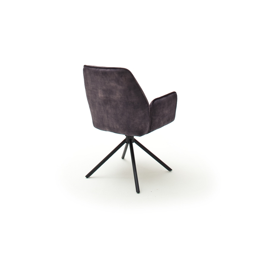 Set of 2 NEXORO dining chairs — Anthracite