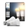 Set of 2 Philips Hue WHITE AMBIANCE E27 Dimmable LED Bulbs, 8.1W, 230V, 1000-20000K