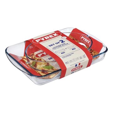 Set of 2 PYREX Baking Dishes — 3.7 L and 2.2 L