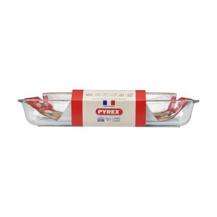 Set of 2 PYREX roasting dishes, 3.7 L and 2.2 L
