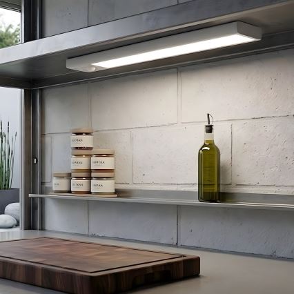 Set of 2 VIRO Rechargeable LED Furniture Lights with Motion and Dusk Sensor, 1.2W / 3.7V / 800 mAh, 3000/4000/6500K, 30 cm, White