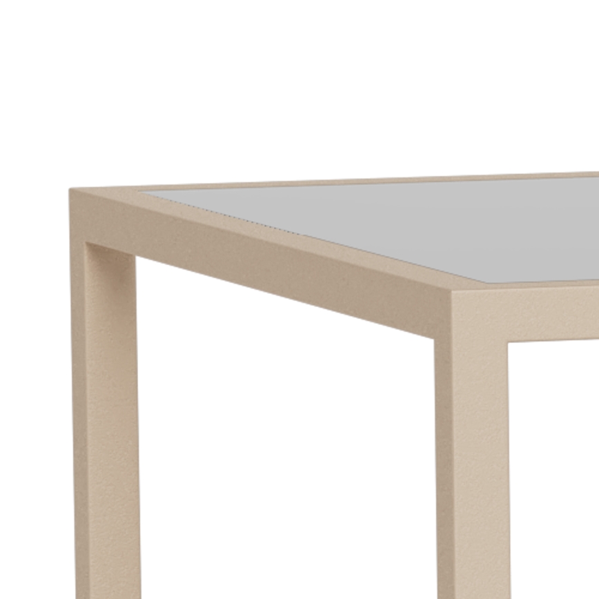 Set of 2 SARON Coffee Tables 90 x 50 cm, Gray/Clear