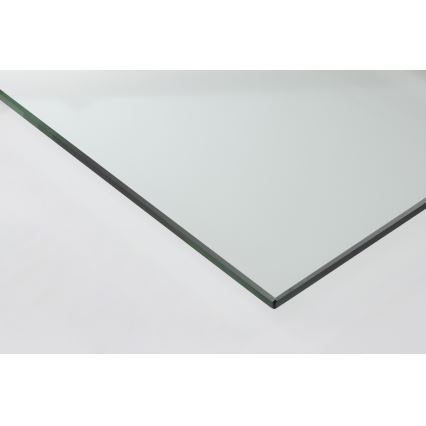 Set of 2 SARON Coffee Tables 90 x 50 cm, Gray/Clear