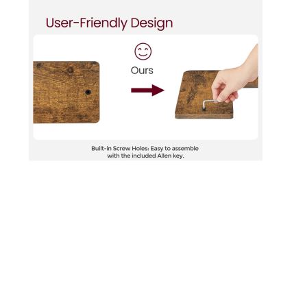 Set of 2 SHELFY wall-mounted shelves, brown/black