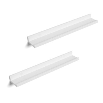 Set of 2 SHELFY Wall Shelves, White