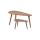 Set of 2 SOLE coffee tables 60/80x30/40 cm, walnut