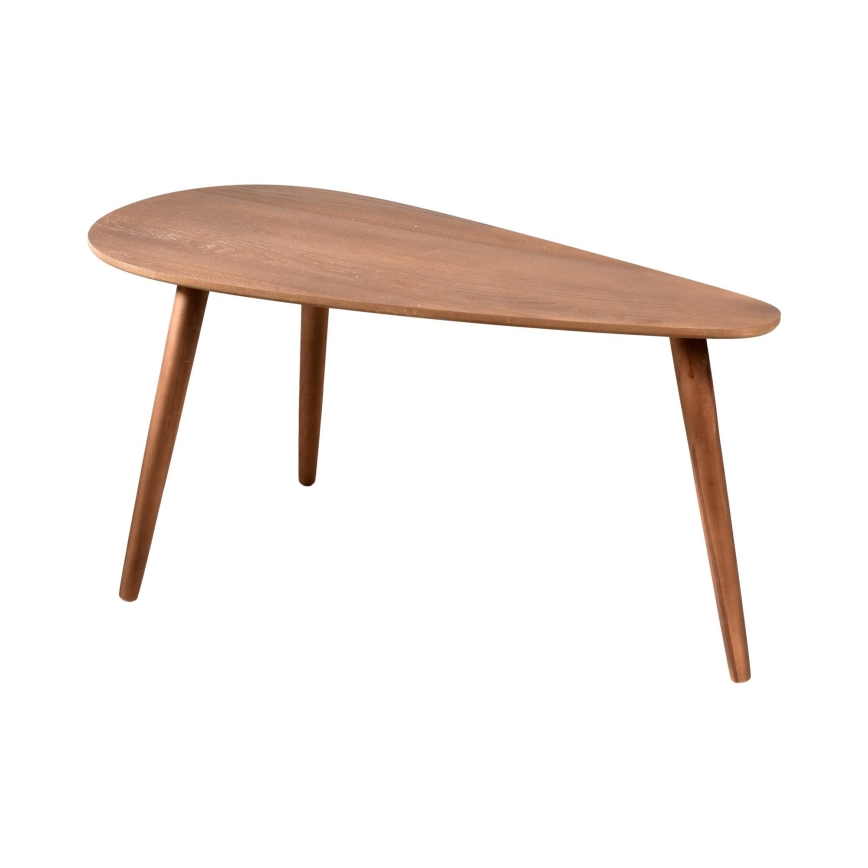 Set of 2 SOLE coffee tables 60/80x30/40 cm, walnut