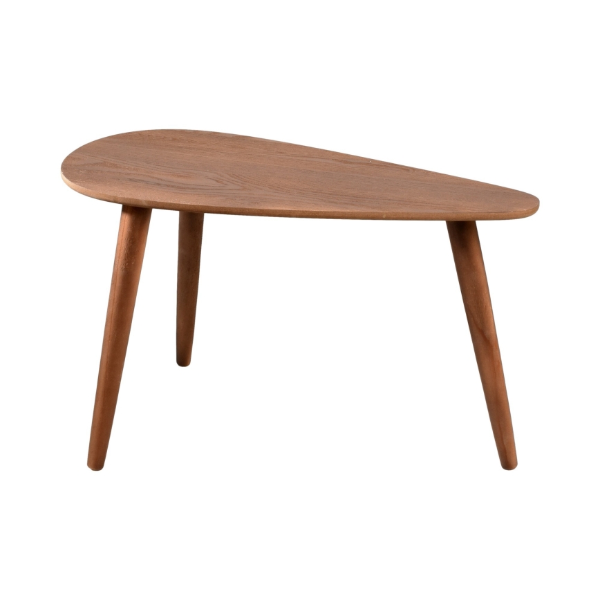 Set of 2 SOLE coffee tables 60/80x30/40 cm, walnut