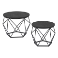 Set of 2 TALIA Coffee Tables – Black
