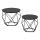 Set of 2 TALIA Coffee Tables – Black