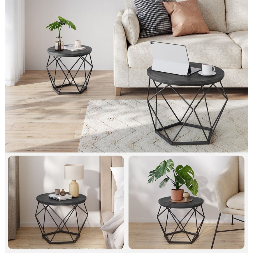 Set of 2 TALIA Coffee Tables – Black