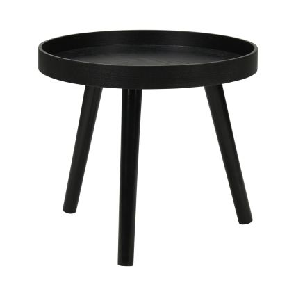 Set of 2 VERDE Coffee Tables, Ø 60/38 cm, Black